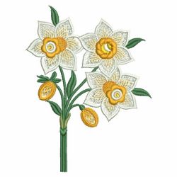 Daffodils 08(Lg) machine embroidery designs