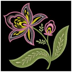Jacobean Blooms 01(Sm) machine embroidery designs