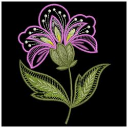 Jacobean Blooms 03(Md) machine embroidery designs