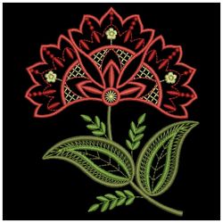 Jacobean Blooms 08(Lg) machine embroidery designs