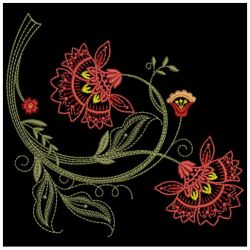 Jacobean Blooms 2 03(Sm) machine embroidery designs