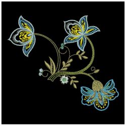 Jacobean Blooms 2 05(Md) machine embroidery designs