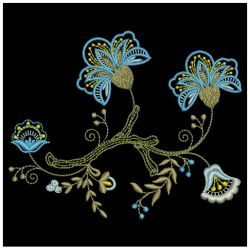 Jacobean Blooms 2 08(Md) machine embroidery designs