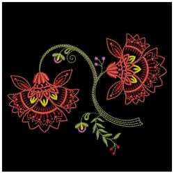 Jacobean Blooms 2 09(Sm) machine embroidery designs