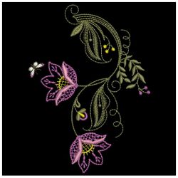 Jacobean Blooms 2 10(Lg) machine embroidery designs