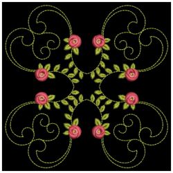 Heirloom Rose Quilt 05(Md) machine embroidery designs