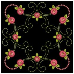 Heirloom Rose Quilt 06(Sm) machine embroidery designs