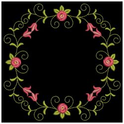 Heirloom Rose Quilt 07(Md) machine embroidery designs