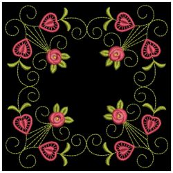 Heirloom Rose Quilt 2(Md) machine embroidery designs