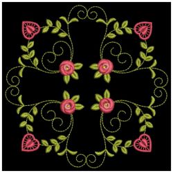 Heirloom Rose Quilt 2 04(Md) machine embroidery designs