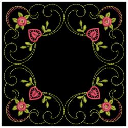 Heirloom Rose Quilt 2 07(Sm) machine embroidery designs
