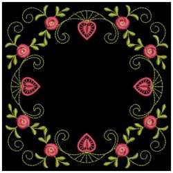 Heirloom Rose Quilt 2 08(Sm) machine embroidery designs