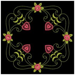 Heirloom Rose Quilt 2 09(Sm) machine embroidery designs