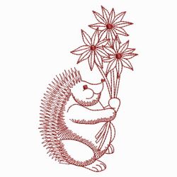 Redwork Hedgehog 06(Md) machine embroidery designs