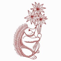 Redwork Hedgehog 06(Sm) machine embroidery designs