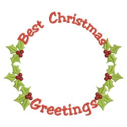 Christmas Greetings 06(Md) machine embroidery designs