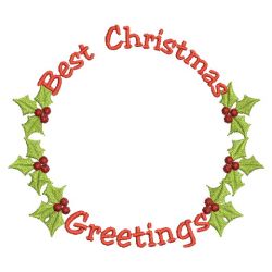 Christmas Greetings 06(Lg) machine embroidery designs