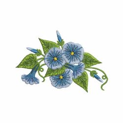 Morning Glory 04 machine embroidery designs