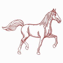 Redwork Horses 03(Sm)