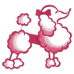 Fashion Poodle 04 machine embroidery designs