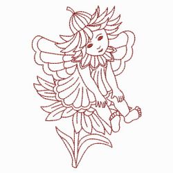 Redwork Flower Fairy 02(Sm) machine embroidery designs