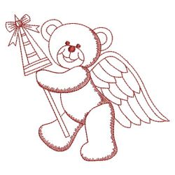 Redwork Angel Bears 09(Lg)