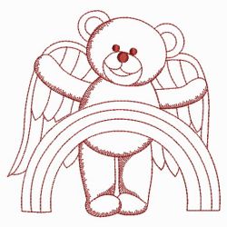 Redwork Angel Bears 10(Sm)