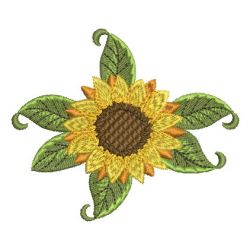 Sunflowers machine embroidery designs