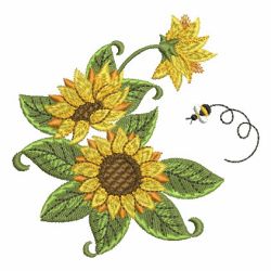 Sunflowers 03 machine embroidery designs