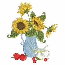 Sunflowers 06 machine embroidery designs