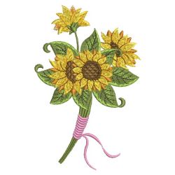 Sunflowers 08 machine embroidery designs