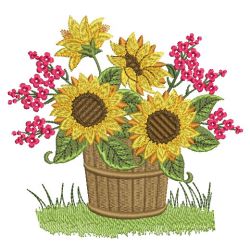 Sunflowers 09 machine embroidery designs