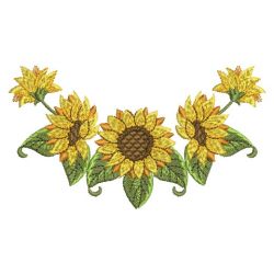 Sunflowers 10 machine embroidery designs