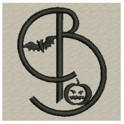 Halloween Alphabet 02 machine embroidery designs