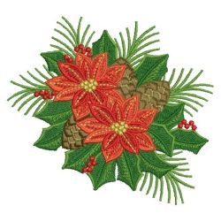 Poinsettia 08 machine embroidery designs