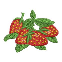 Strawberries machine embroidery designs