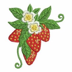 Strawberries 03 machine embroidery designs