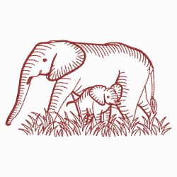 Redwork Elephants 02(Md)