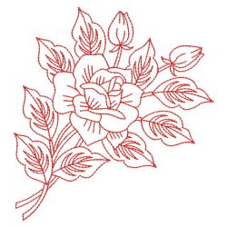 Redwork Roses 02(Sm) machine embroidery designs