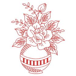 Redwork Roses 03(Lg) machine embroidery designs