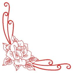 Redwork Roses 04(Md) machine embroidery designs