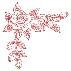 Redwork Roses 08(Md) machine embroidery designs