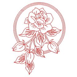 Redwork Roses 09(Lg) machine embroidery designs
