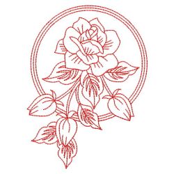 Redwork Roses 09(Md) machine embroidery designs