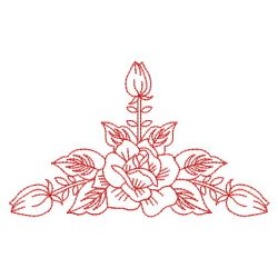 Redwork Roses 10(Lg)