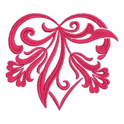 Damask Heart machine embroidery designs
