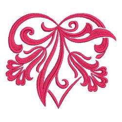 Damask Heart 01 machine embroidery designs