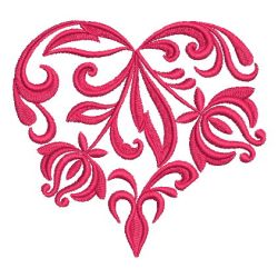 Damask Heart 06 machine embroidery designs