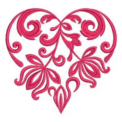 Damask Heart 07 machine embroidery designs