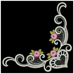 Bullion Rose Corners 02(Sm) machine embroidery designs